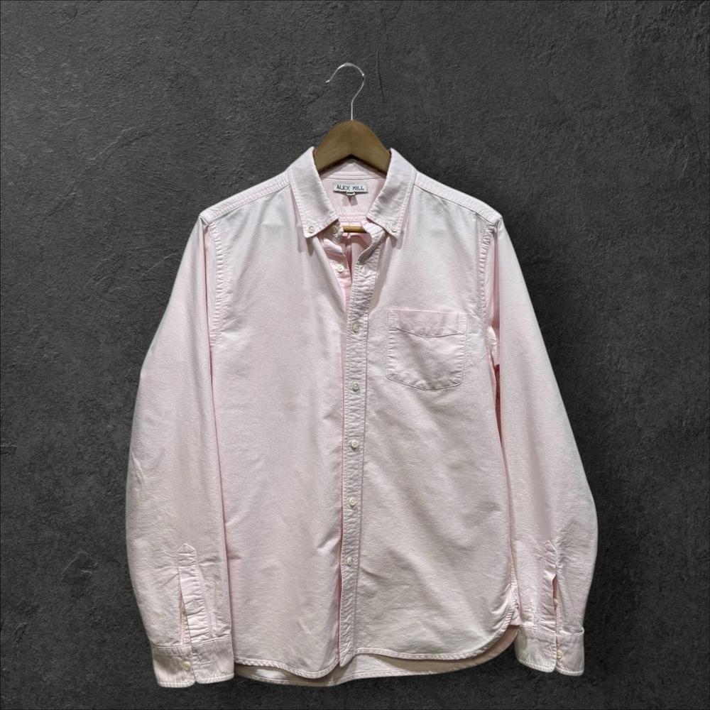 Alex Mill Mens Light Pink 100% Cotton Oxford Button Down Shirt Size M
